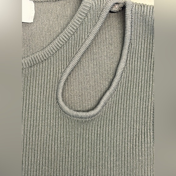 Boheme Olive Green Crop Top Medium - Picture 3 of 5